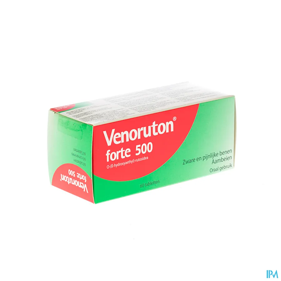 packshot van Venoruton Forte 500 mg 60 Tabletten PI Pharma