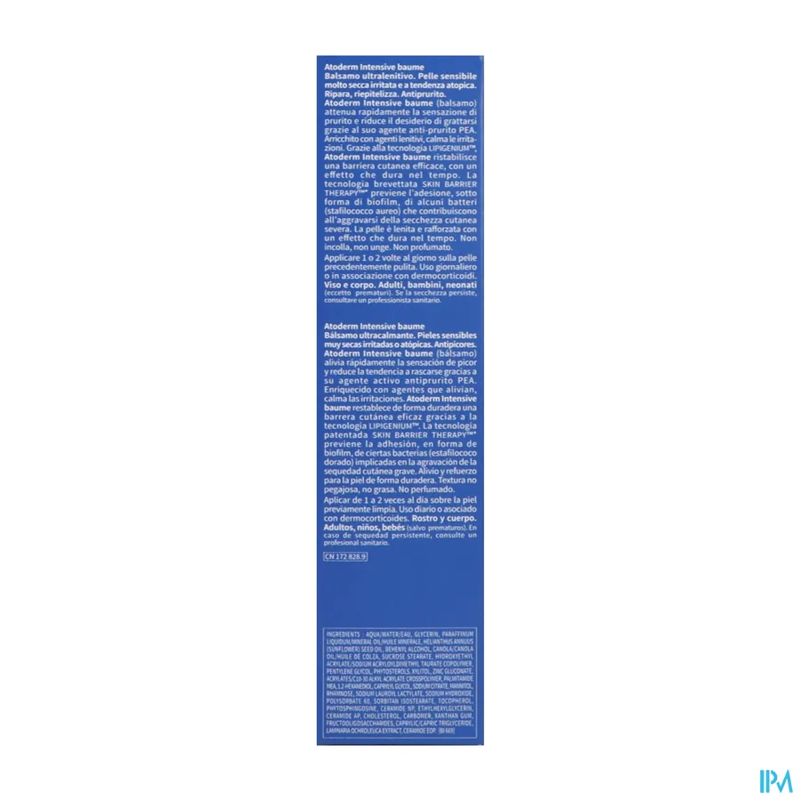 packshot van Bioderma Atoderm Intensive Balsem Tube 75 ml