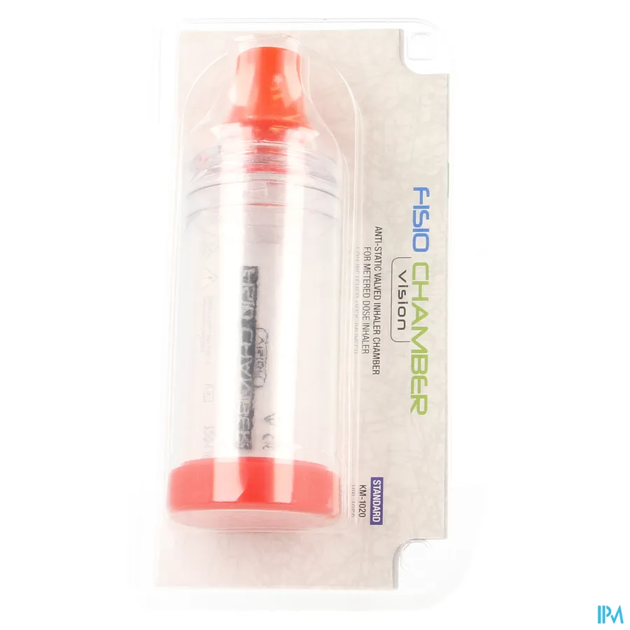 packshot van Fisio Chamber Vision Antistatische Inhalatiekamer met Ventiel voor Sprayinhalatietoestellen