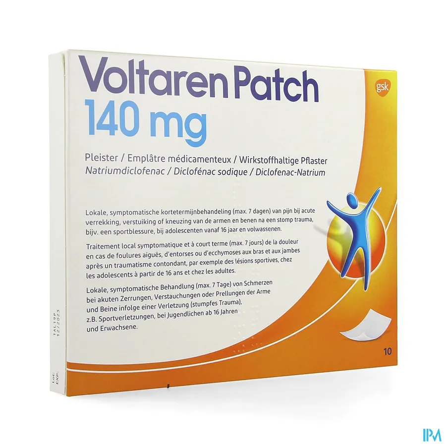 packshot van Voltaren Patch 10 pleisters