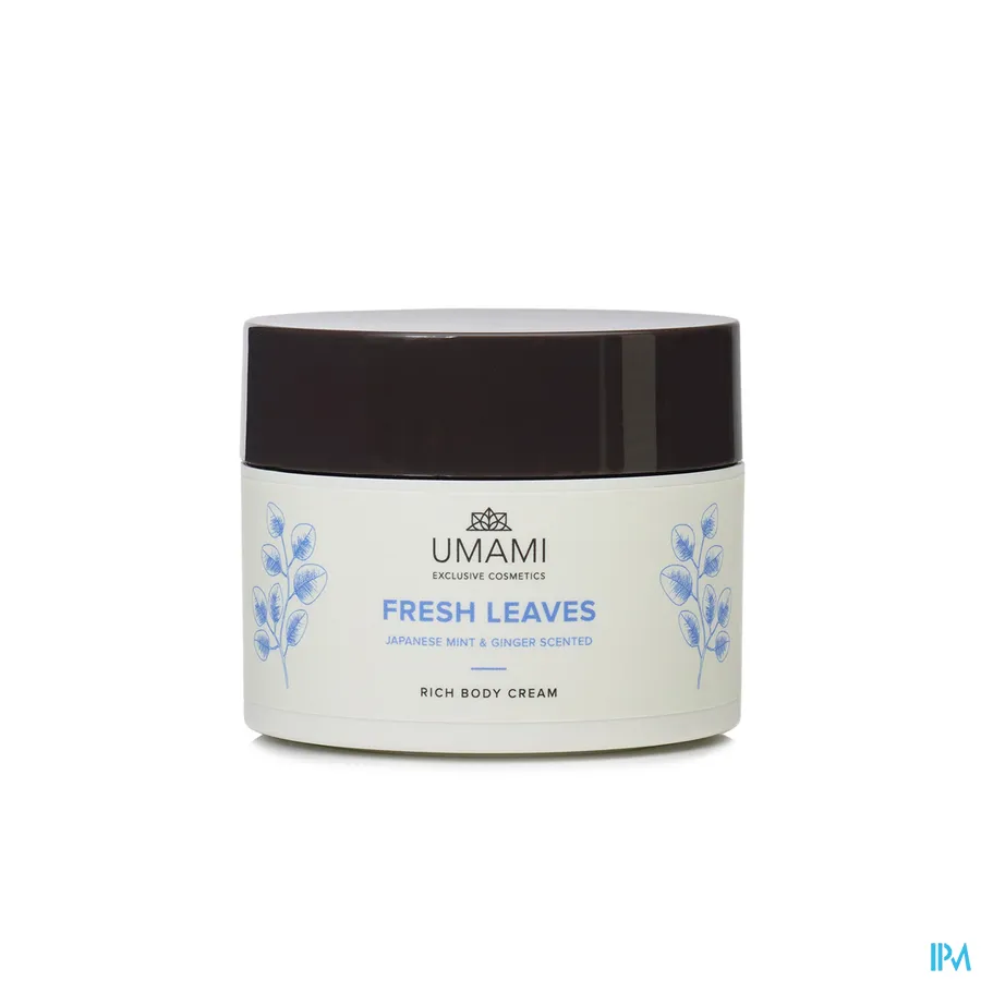 packshot van Umami Fresh Leaves Japanse Munt en Gember Body Cream 250 ml