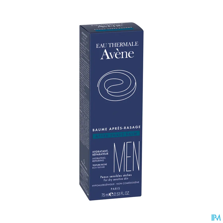 packshot van Avène Men Aftershave Balsem voor Droge Gevoelige Huid Tube 75 ml