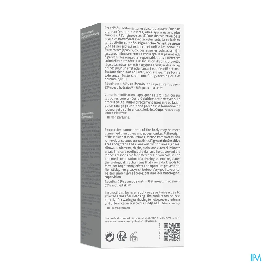 packshot van Bioderma Pigmentbio Sensitive Areas 75 ml