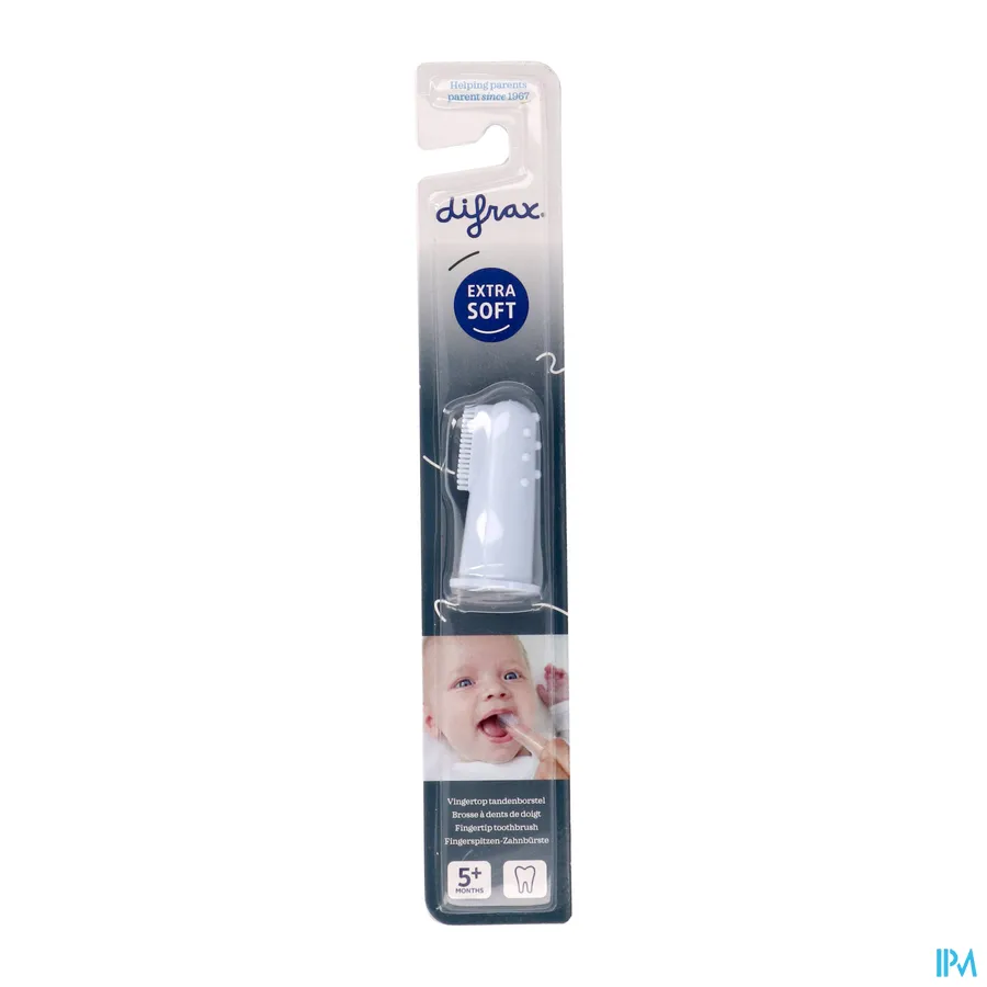 packshot van Difrax Tandenborstel Vingertop Silicone 1stuk