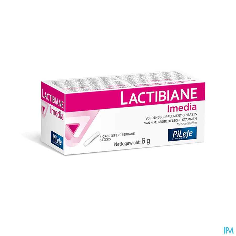 packshot van Pileje Lactabiane Imedia 4 sticks