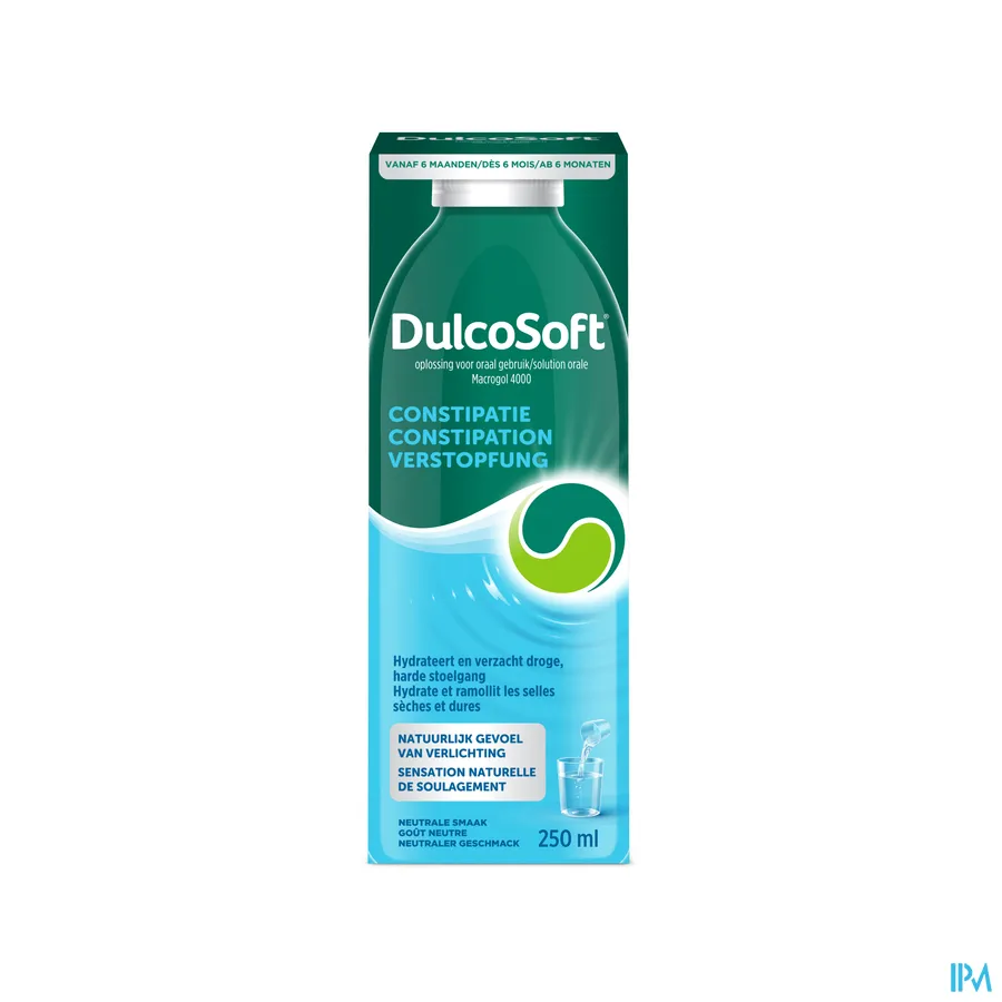 packshot van Dulcosoft Siroop 250ml