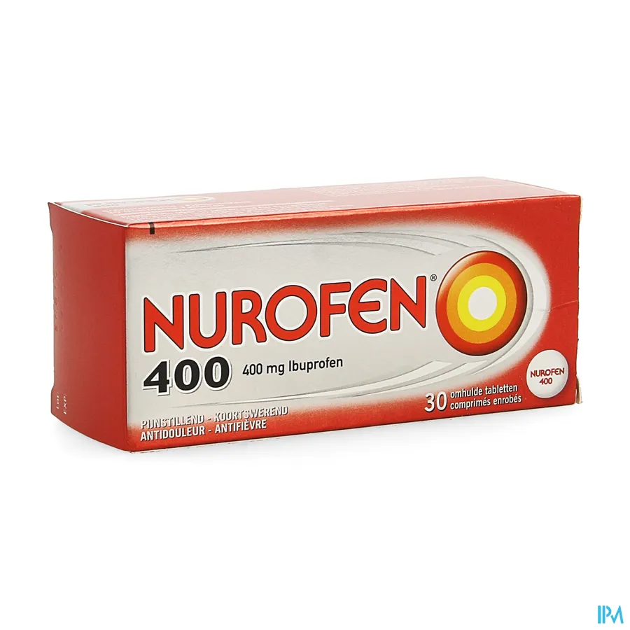 packshot van Nurofen 400 mg 30 Tabletten