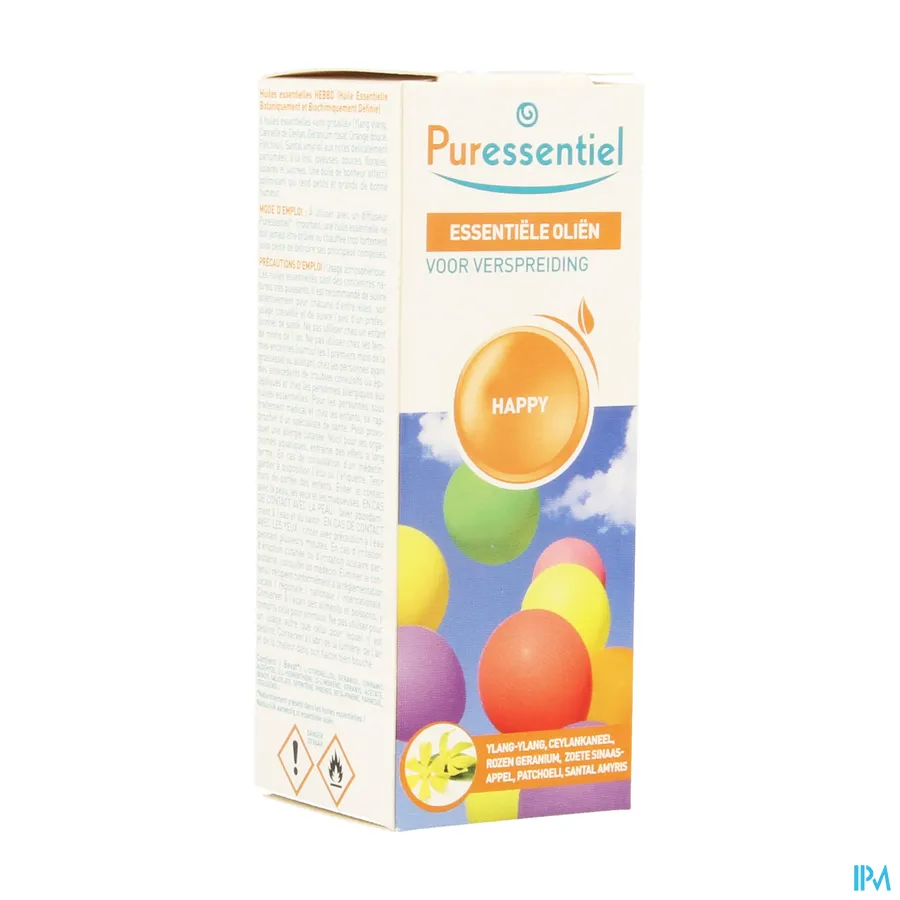 packshot van Puressentiel Zuiverend Verstuiving Happy Olie 30 ml