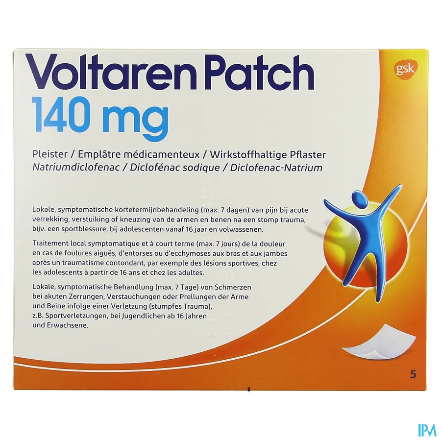 packshot van Voltaren Patch 5 pleisters