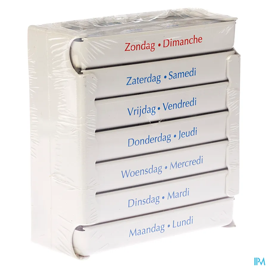 packshot van Pill Dose Medicijndoos voor 1 Week met 4 Innamemomenten per Dag met Schuifsysteem