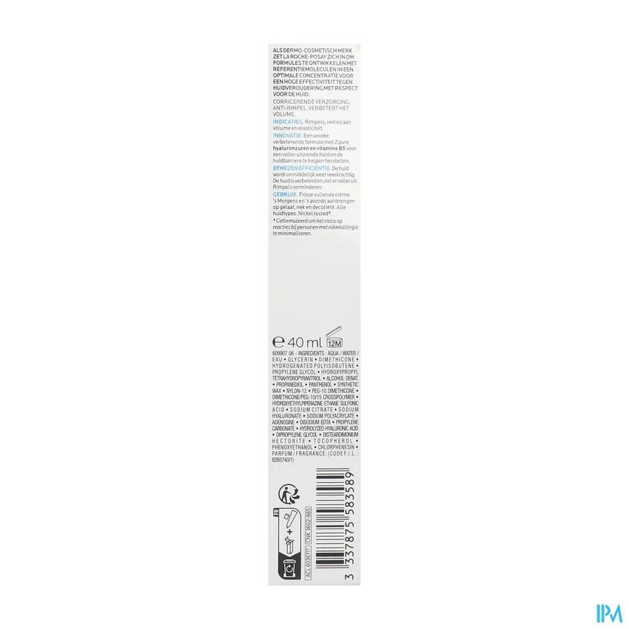 packshot van La Roche-Posay Hyalu B5 Antirimpelcrème 40 ml