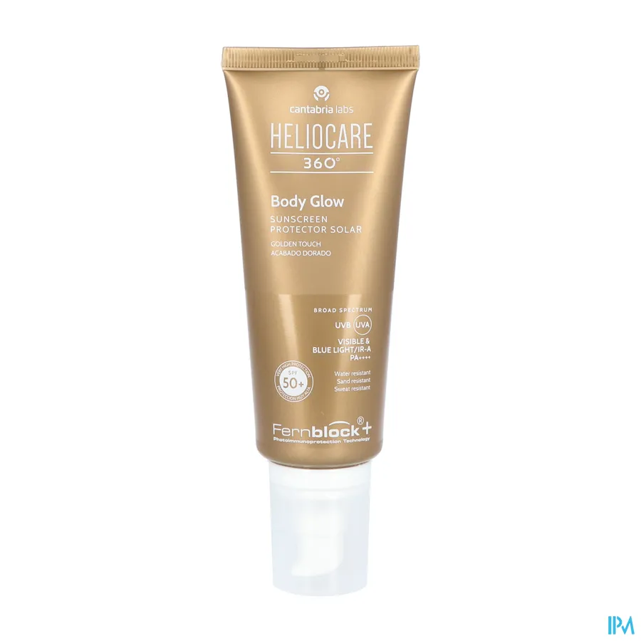 packshot van Heliocare 360° Body Glow Spf50+ Tube 100 ml