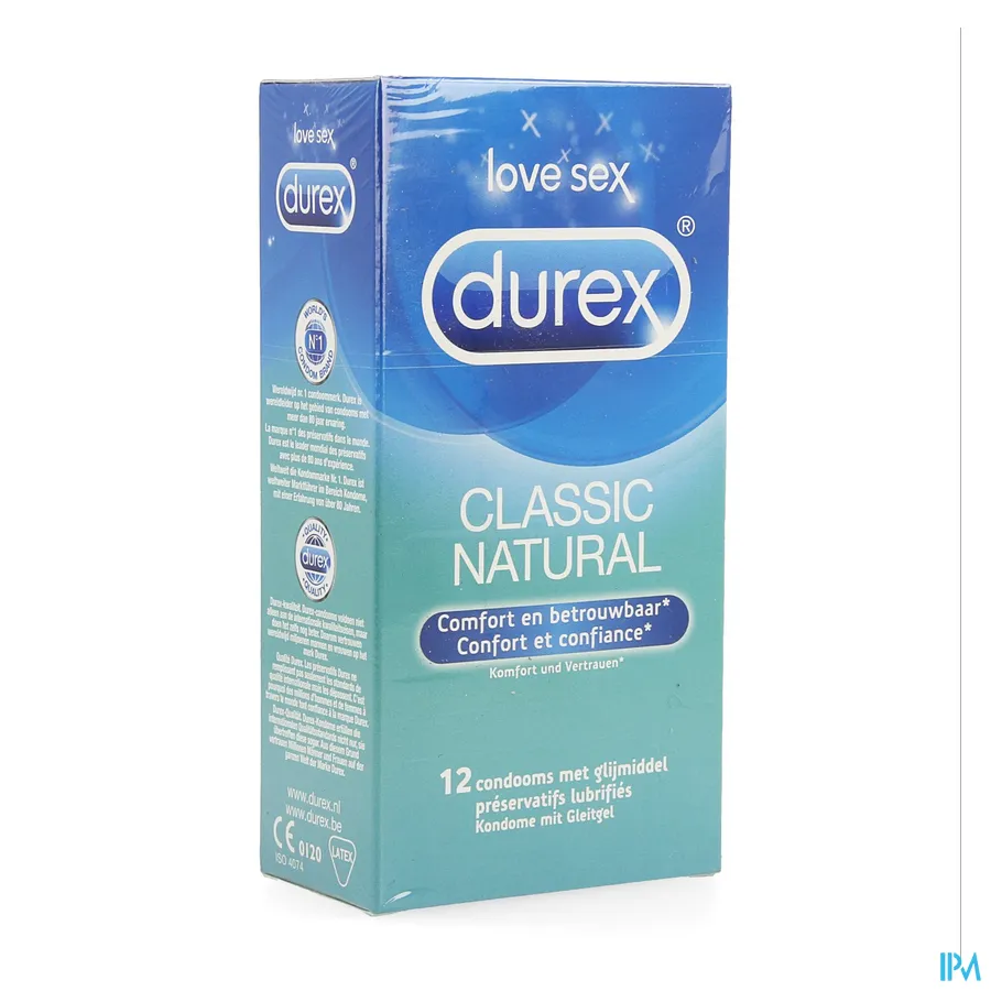 packshot van Durex Classic Natural 12 Condooms