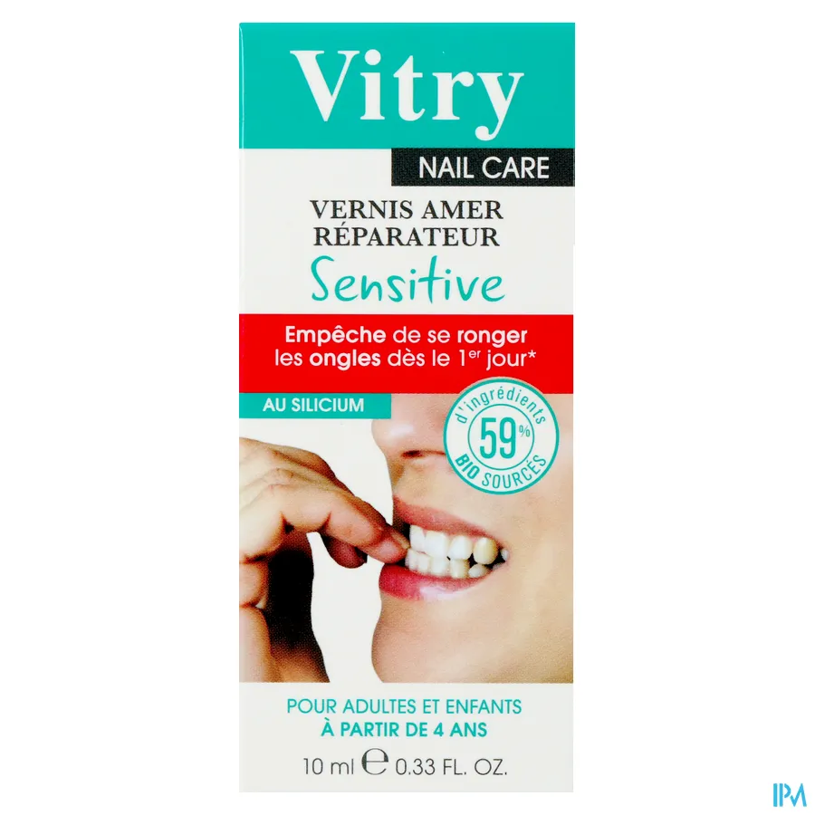 packshot van Vitry Herstellende Anti-Nagelbijt Nagellak met Silicone 10 ml