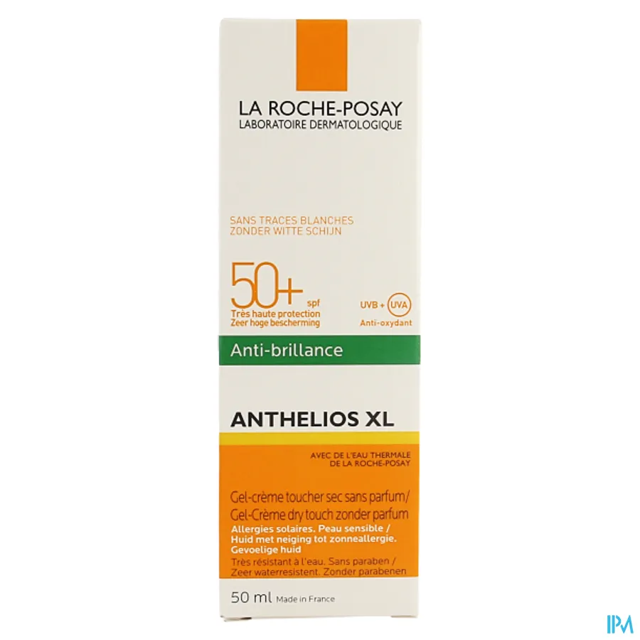 packshot van La Roche-Posay Anthelios XL Gel-Crème Dry Touch zonder Parfum SPF50+ 50 ml