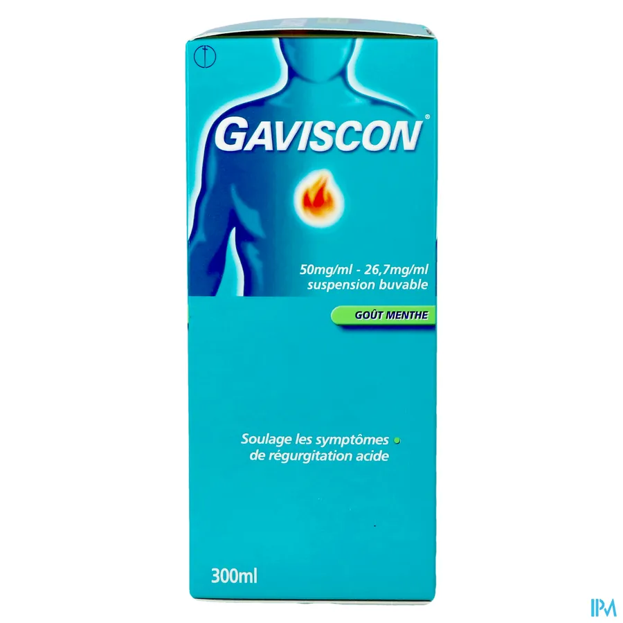 packshot van Gaviscon tegen Zure Oprispingen Muntsmaak 300 ml