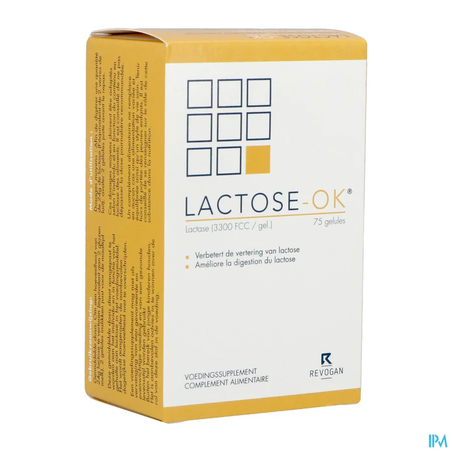packshot van Lactose-OK 75 Capsules