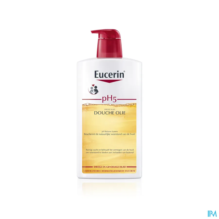 packshot van Eucerin PH5 Doucheolie met pomp 1L