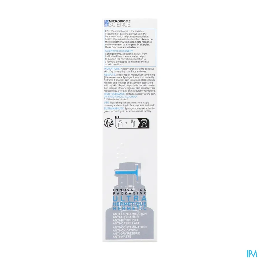 packshot van La Roche-Posay Toleriane Dermallergo Crème 40 ml