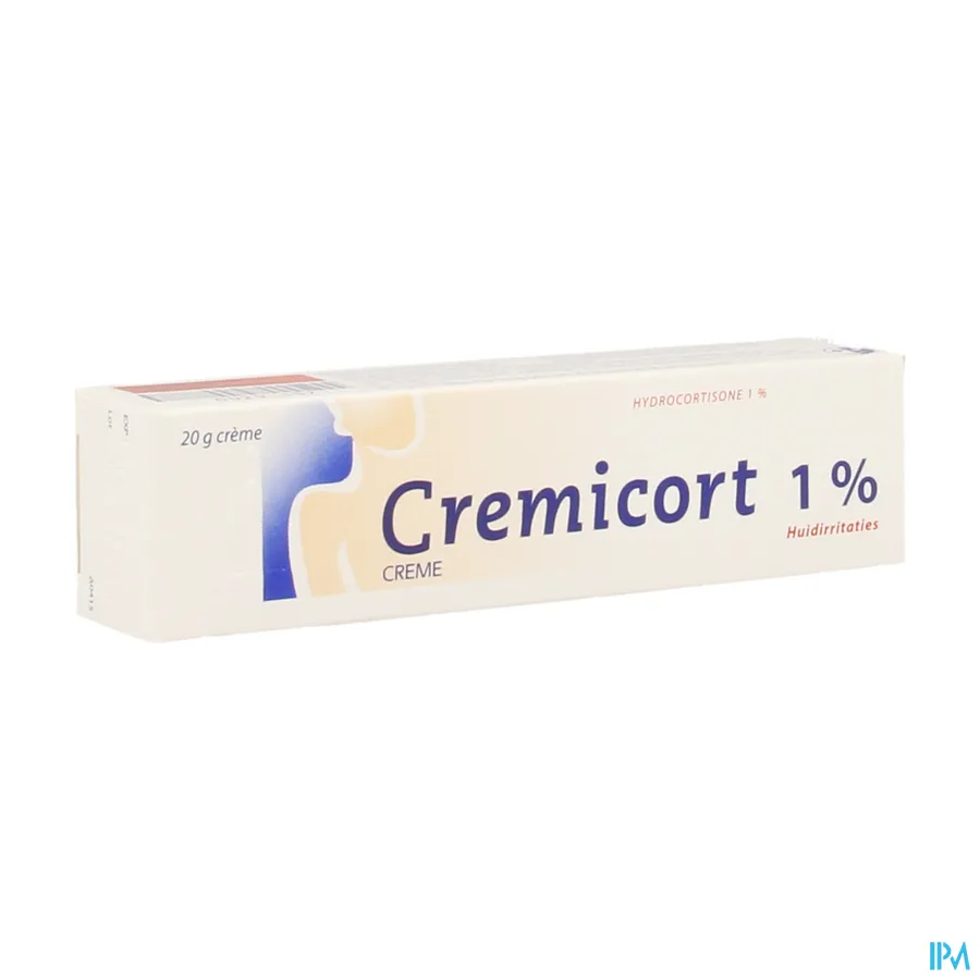 packshot van Cremicort Crème met 1% Hydrocortisone Tube 20 g