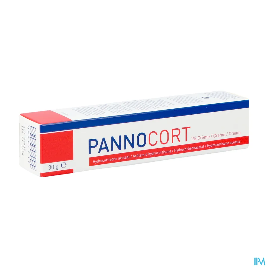 packshot van Pannocort Crème met 1% Hydrocortisone acetaat Tube 30 g