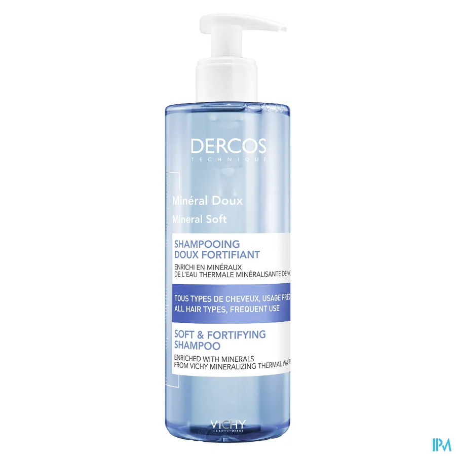 packshot van Vichy Dercos Shampoo Mineral Soft 400 ml