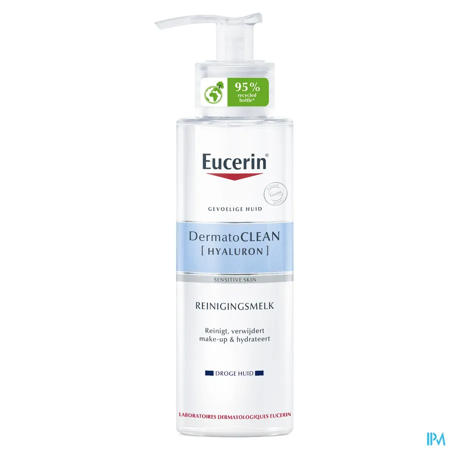 packshot van Eucerin DermatoCLEAN Hyaluron Reinigingsmelk 200 ml