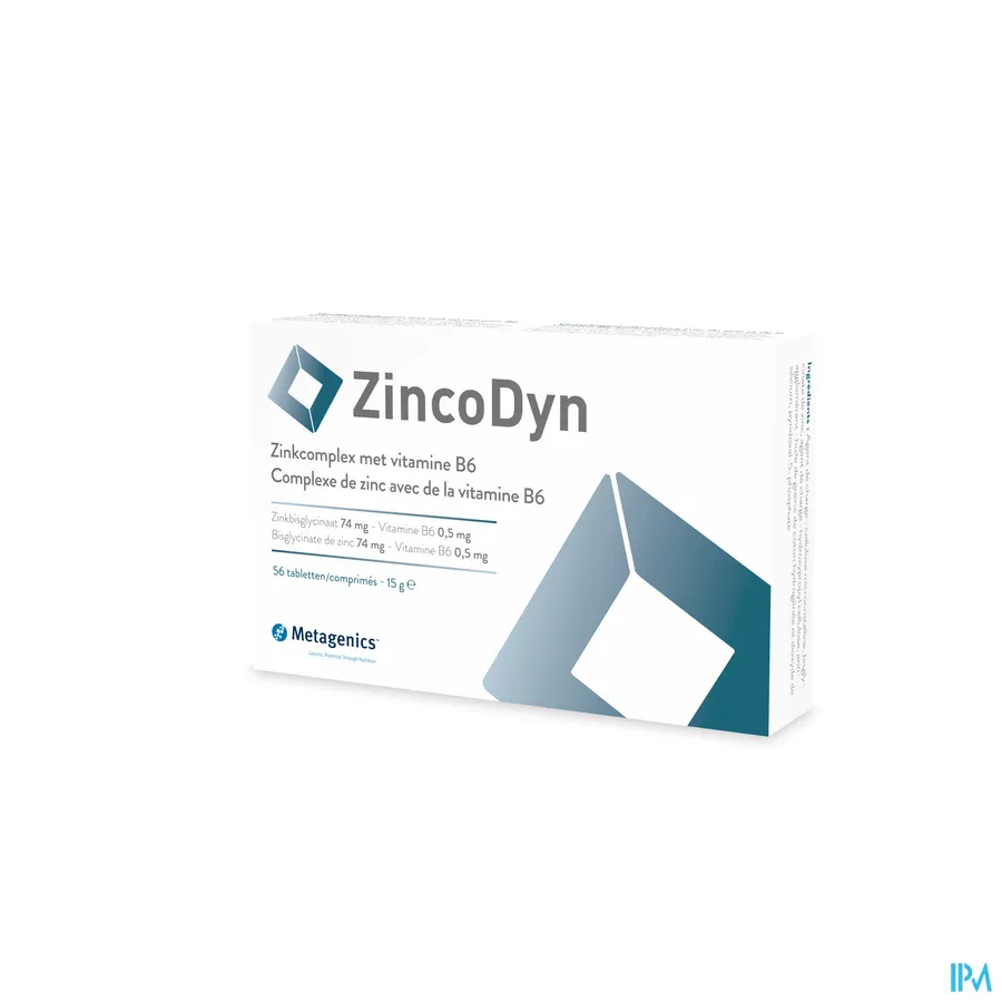 packshot van Metagenics Zincodyn 56 tabletten