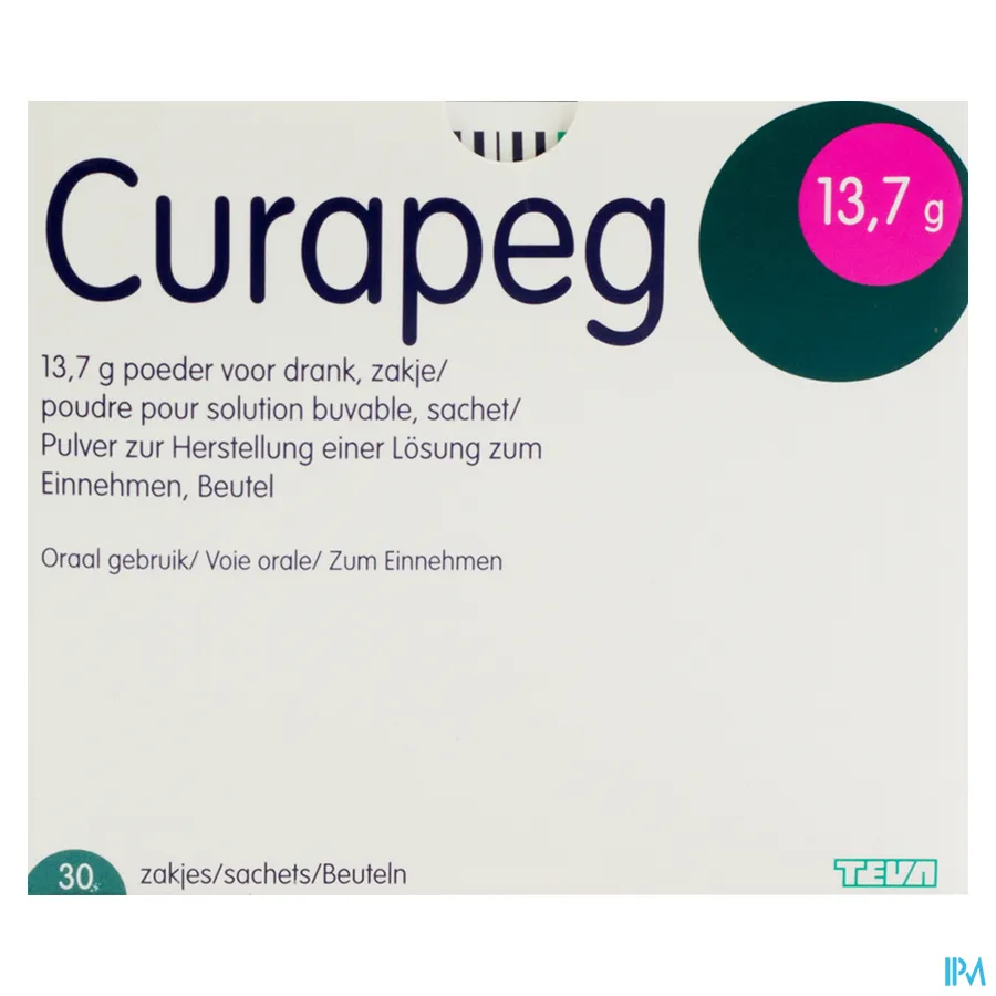 packshot van Curapeg 30 zakjes