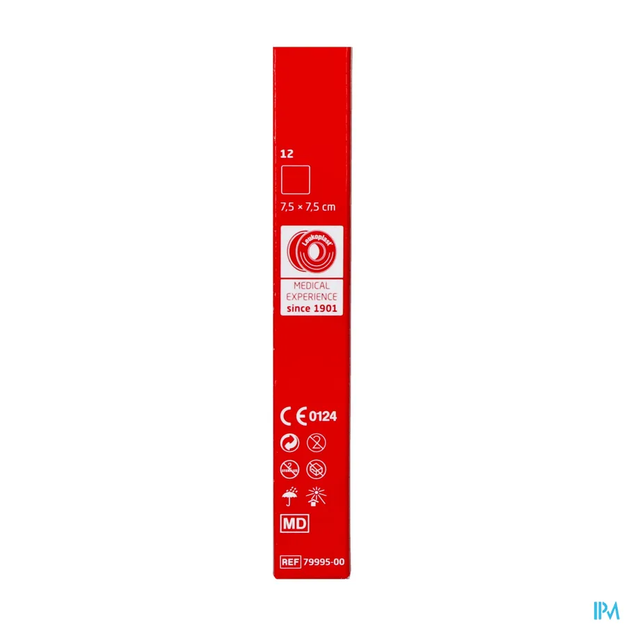 packshot van Cutisoft Steriel Vlieskompres 7,5 cm x 7,5 cm 12 stuks