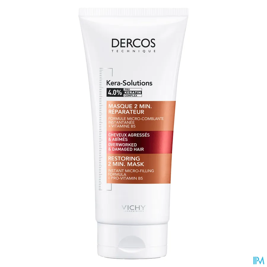packshot van Vichy Dercos Kera-Solutions Herstellend 2 Min. Masker 200 ml