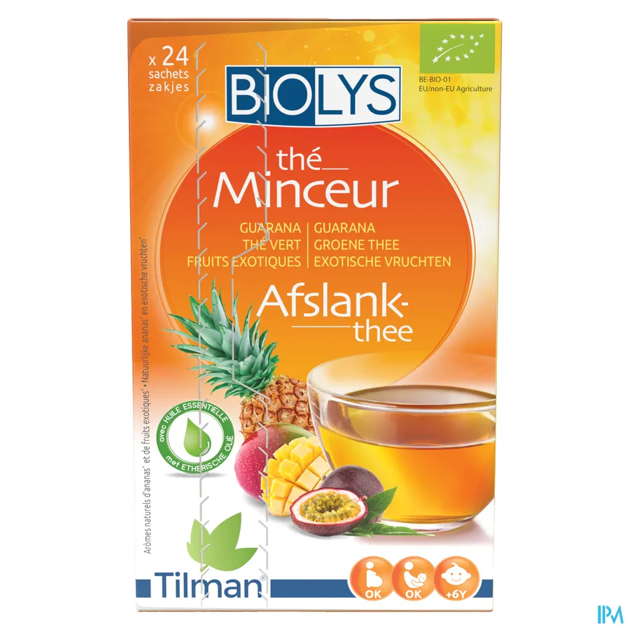 packshot van Biolys Guarana Groene Thee met Exotische Vruchten 24 zakjes