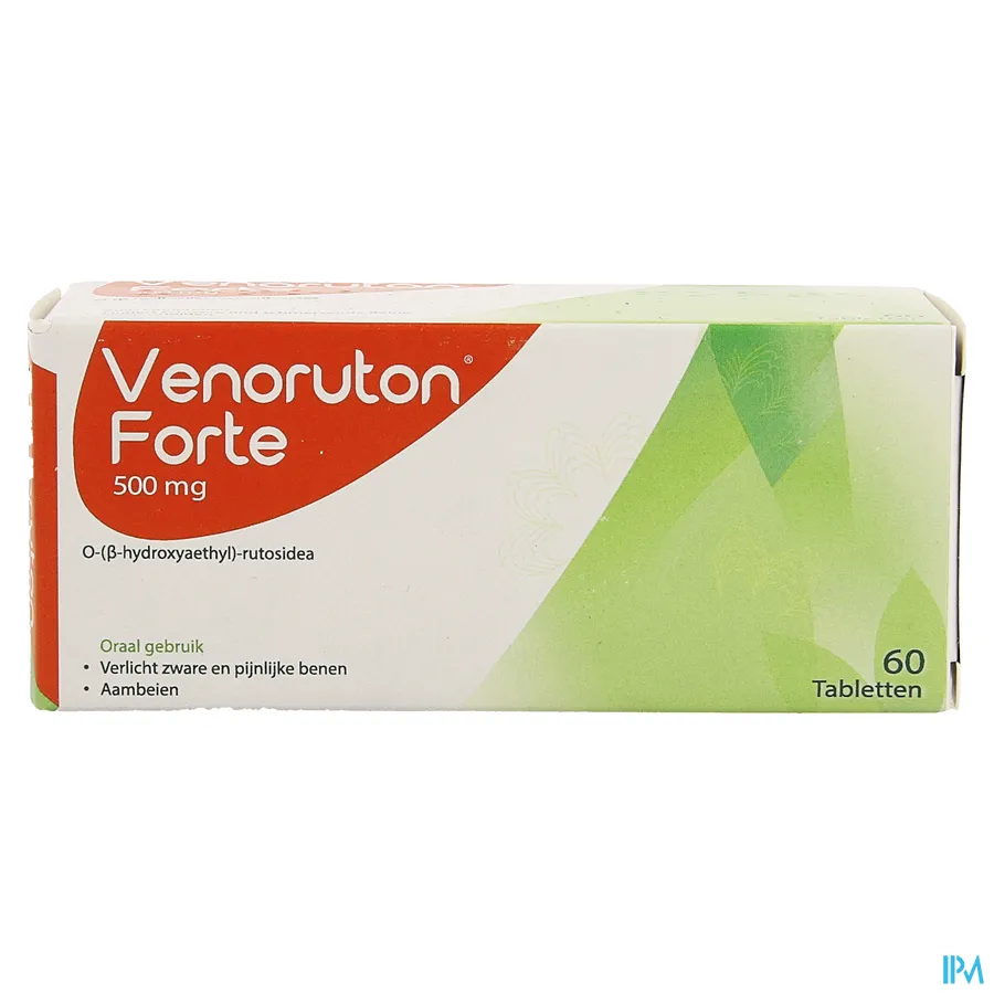 packshot van Venoruton Forte 500 mg 60 Tabletten PI Pharma