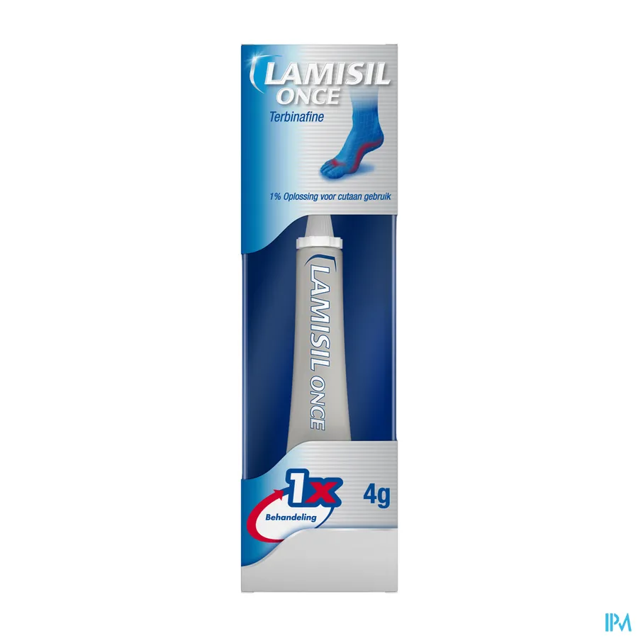 packshot van Lamisil Once Unidosisbehandeling tegen Voetschimmel 4 g