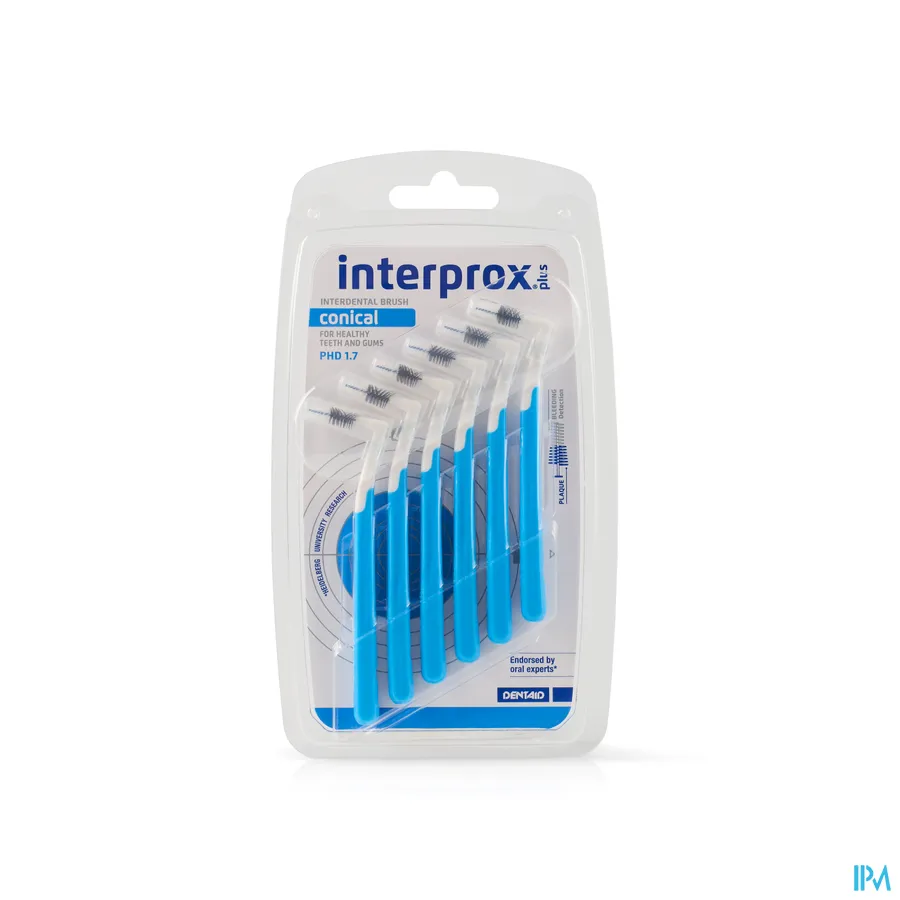packshot van Interprox Plus Conical Blauw 6 Stuks