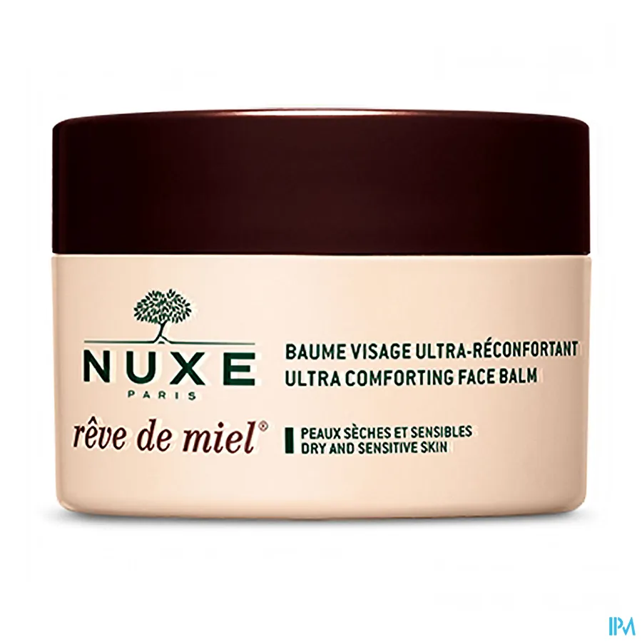 packshot van Nuxe Rêve de Miel Ultra-Verzachtende Gelaatsbalsem 50 ml