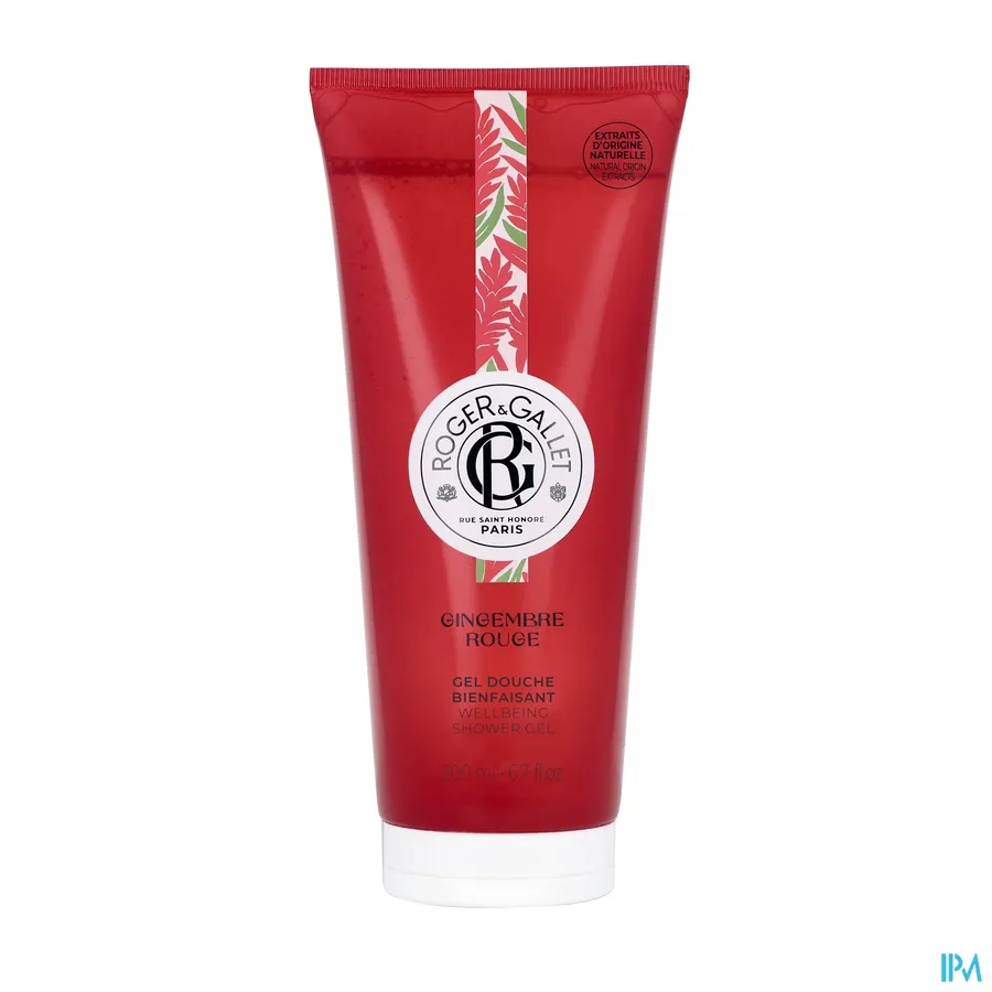 packshot van Roger & Gallet Gingembre Rouge Douchegel 200 ml