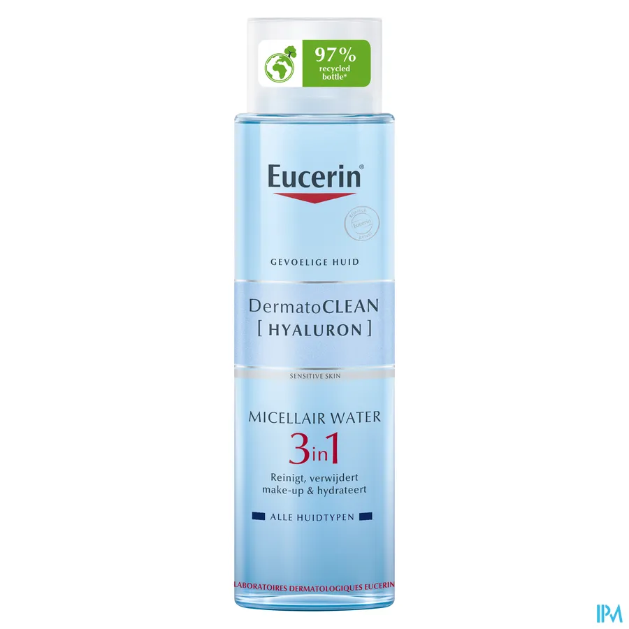 packshot van Eucerin DermatoCLEAN Hyaluron Micellair Water 3-in-1 400 ml