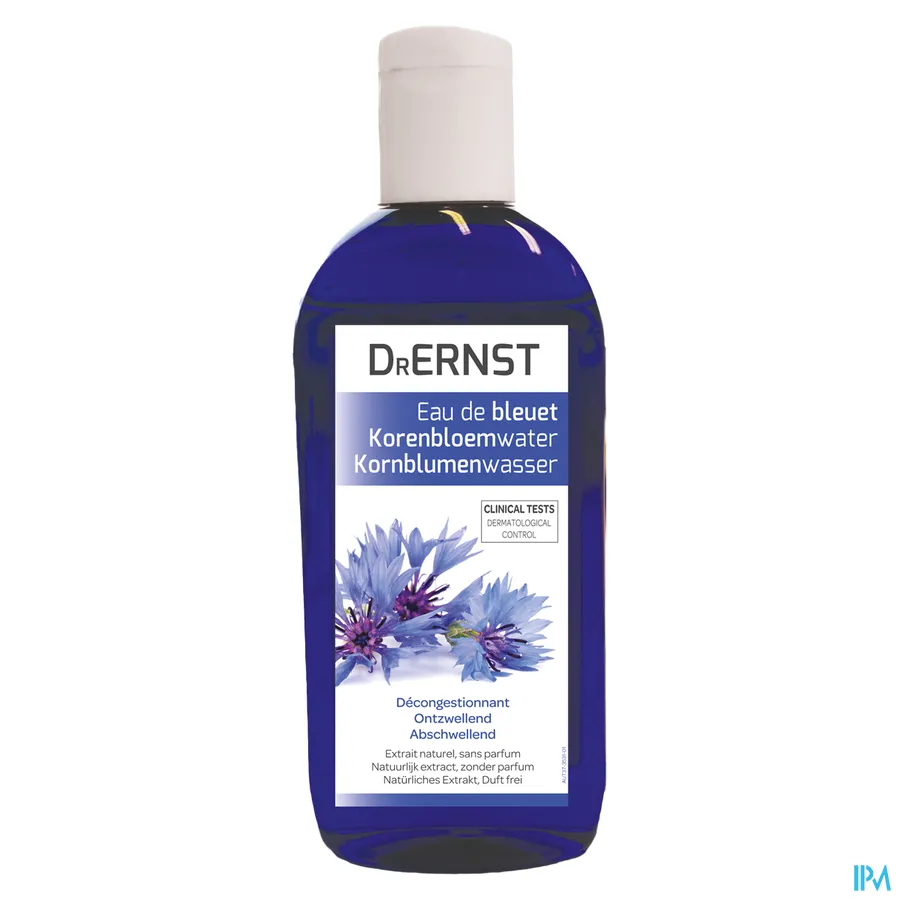 packshot van Dr Ernst Ontzwellend Korenbloemwater met Natuurlijk Extract, Zonder Parfum 200 ml