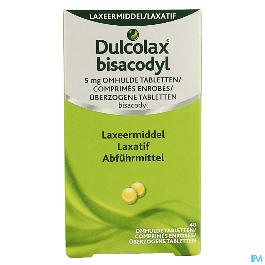 packshot van Dulcolax 5mg 40 dragees
