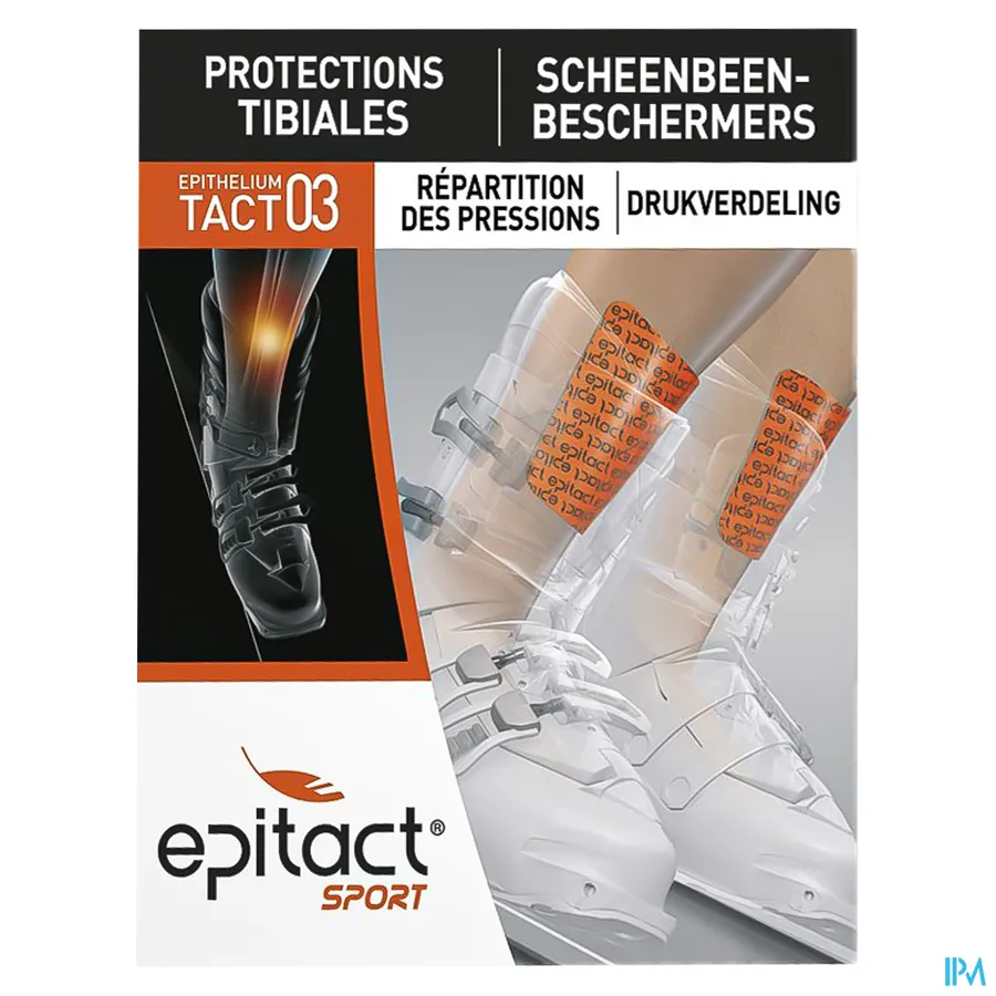 packshot van Epitact Scheenbeenbeschermers Ultradun (2 mm) 2 Stuks