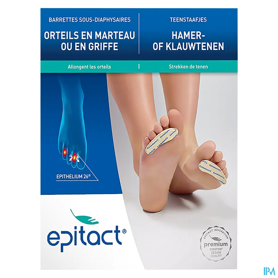 packshot van Epitact Teenstaafjes voor Hamer- of Klauwtenen voor Man Maat Large