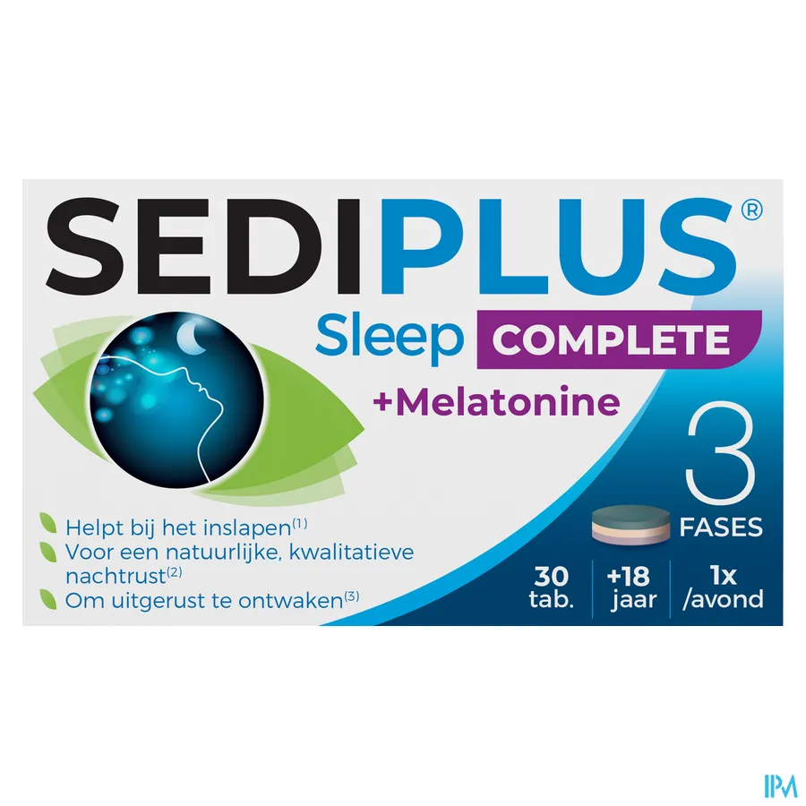 packshot van Sediplus Sleep Complete Tabl 30