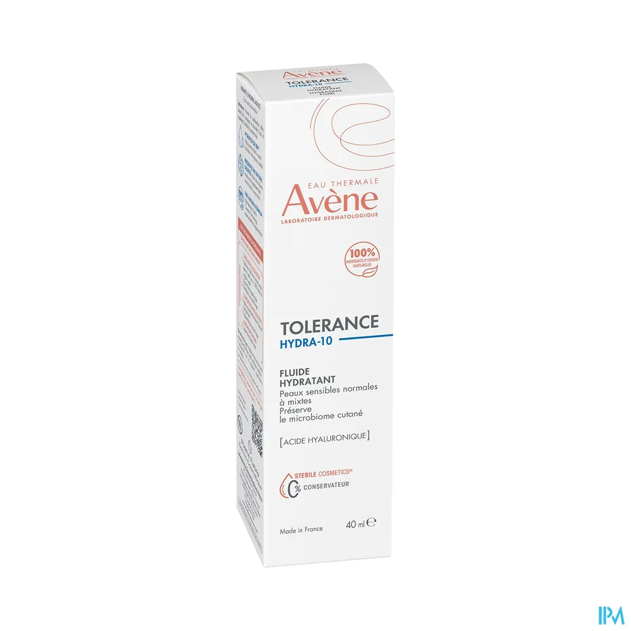 packshot van Avène Tolerance Hydra 10 Hydraterende Fluïde 40 ml
