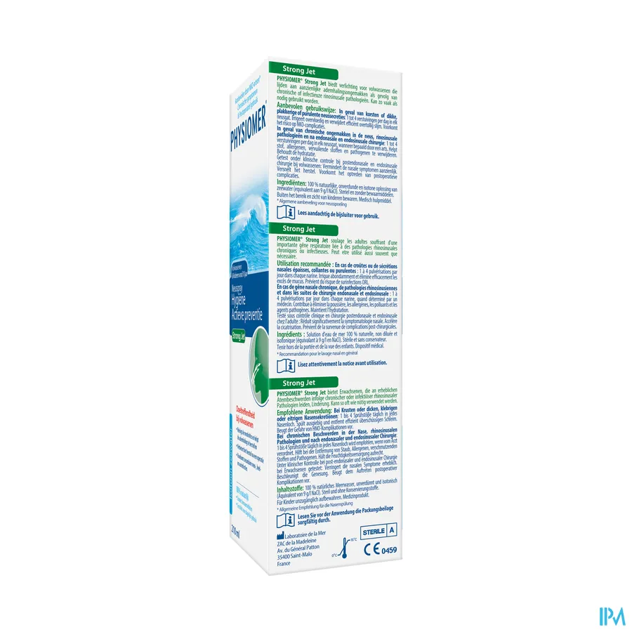 packshot van Physiomer Strong Jet 210ml