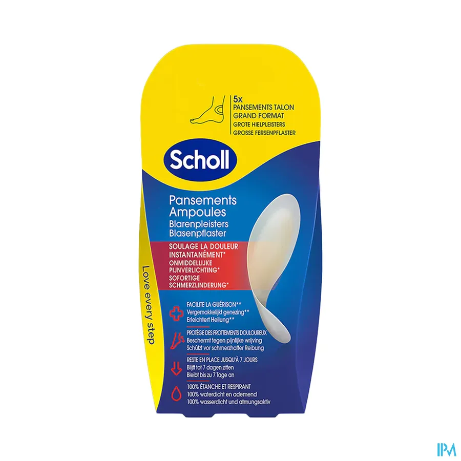 packshot van Scholl Blarenpleister Grote Hielpleisters 5 stuks