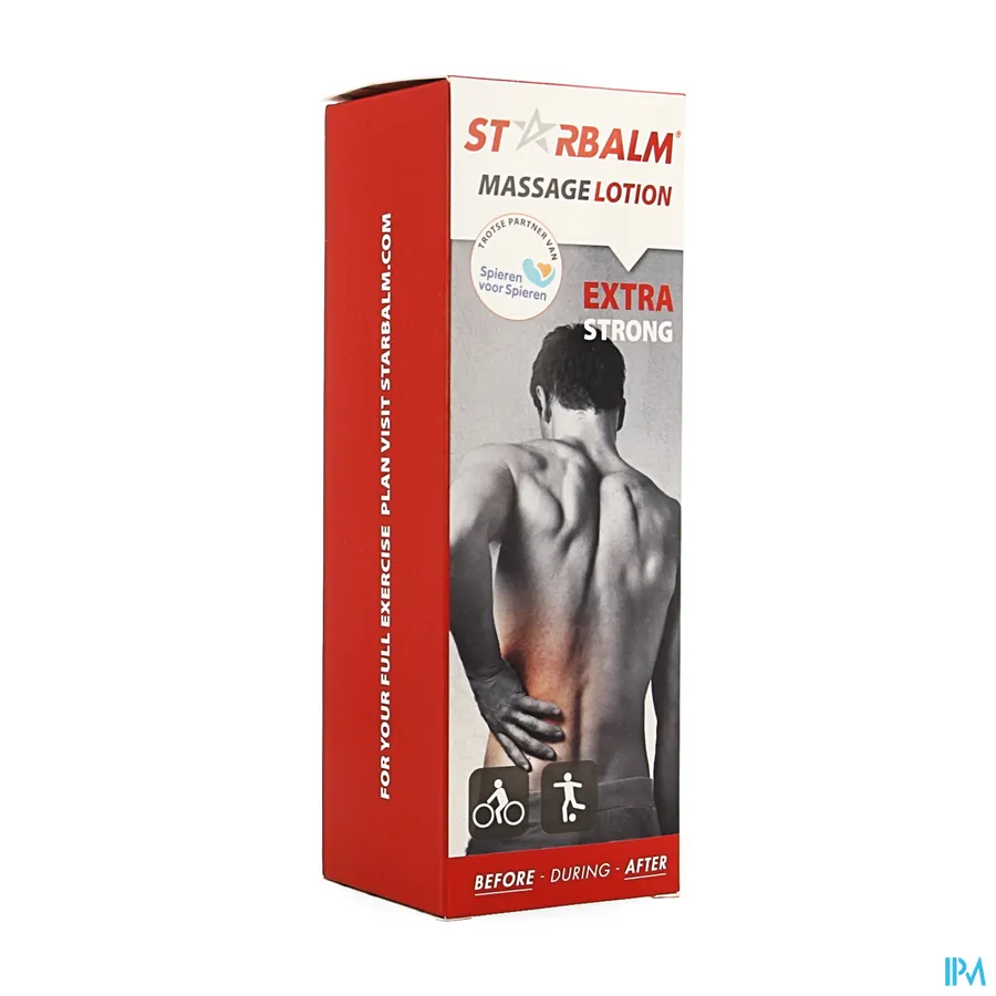 packshot van Star Balm Massage Lotion Extra Strong voor Soepele Spieren en Gewrichten 200 ml