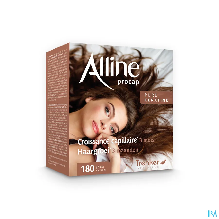 packshot van Alline Procap All in Nutrition voor Haargroei 180 Capsules