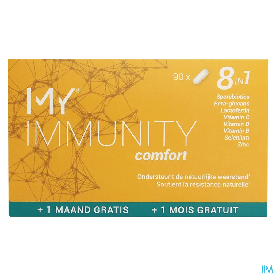 packshot van My Immunity Comfort voor Ondersteuning van de Natuurlijke Weerstand 8-in-1 90 Capsules
