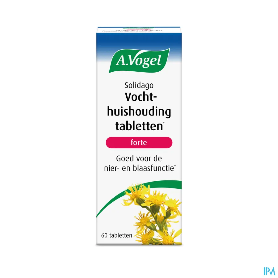 packshot van A. Vogel Solidago Forte voor Goede Vochthuishouding -Reinigend- 60 Tabletten